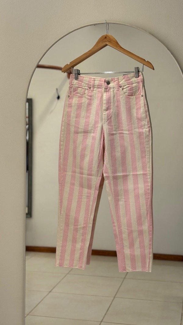 Producto - Jean mom rayas rosa - 3
