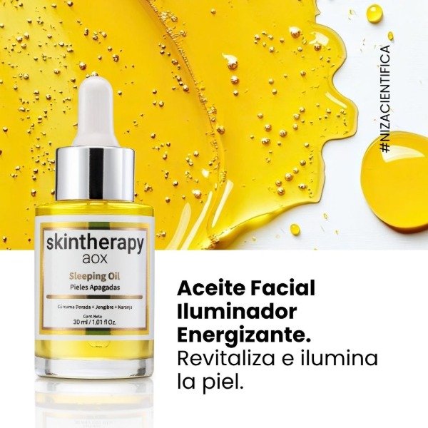 Producto - SKINTHERAPY - Aceite Facial Iluminador Energizante.