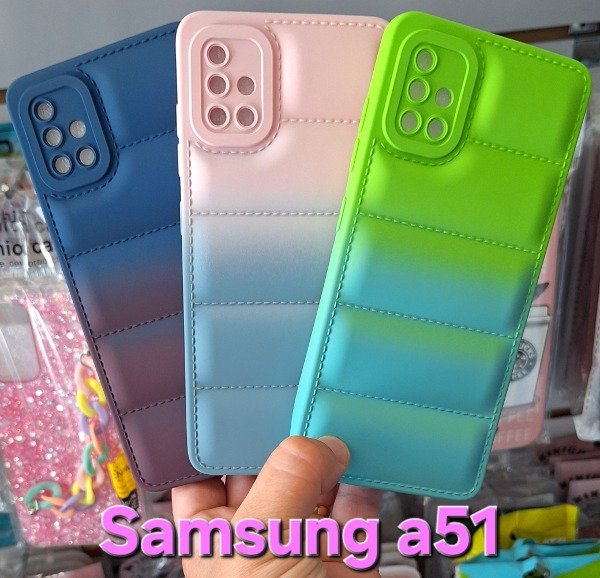 Producto - Fundas puffer degradé. Samsung a51