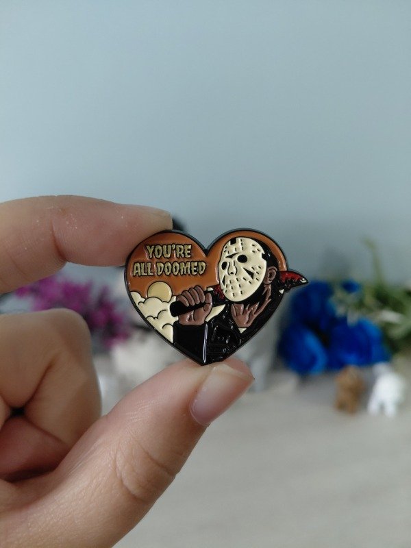 Producto - Pin metalizado - Jason "You're all doomed" #1786