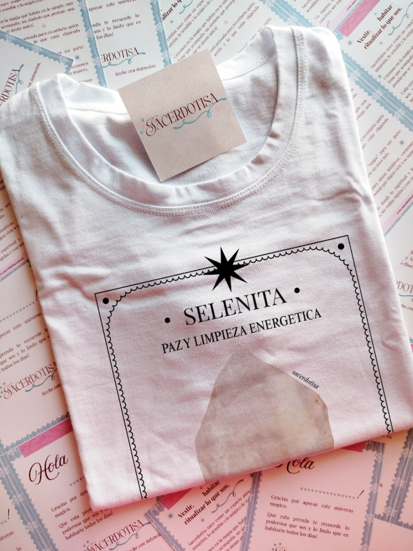 Producto - Remera SELENITA - Paz y limpieza energética