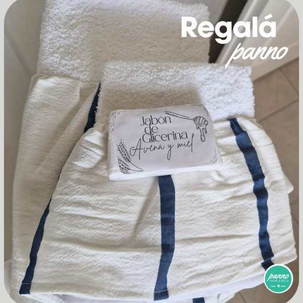 Producto - Set Romántico. Rayas azules.