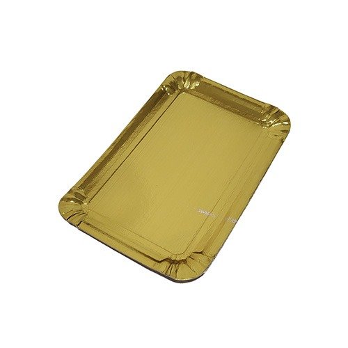 Producto - Bandeja Laminada Oro Rectangular 33x39 cm