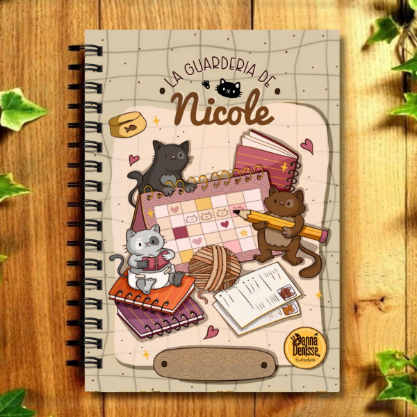 Producto - CUADERNO/AGENDA ILUSTRADA DE CERO - Tapa con Ilustración Personalizada