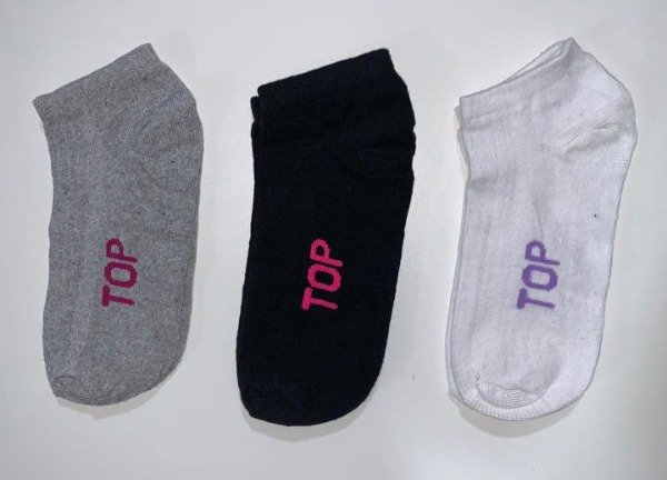 Producto - SOQUETE TOP LISOS DE MUJER PACK X 12