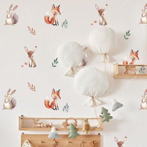 Producto - Vinilo bosque acuarela