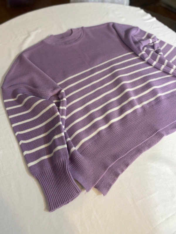 Producto - Suéter Rayado Lana Acrílica Oversize B