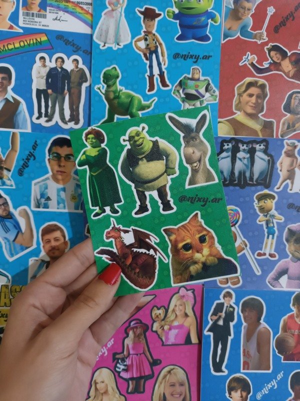 Producto - Plancha de stickers Sherk 1