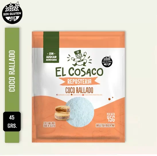 Producto - Coco Rallado Sin Gluten El Cosaco 45Gr