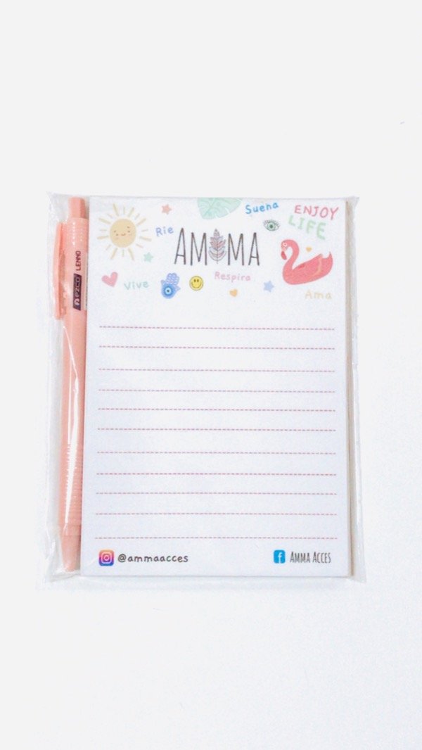 Producto - Anotador AMMA + Lapicera
