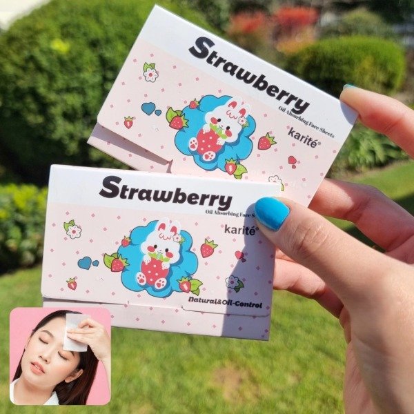 Producto - Papel absorbente facial quita grasa strawberry x100 laminas