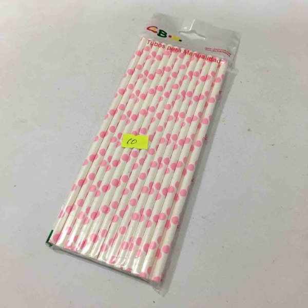 Producto - sorbete blanco lunar rosa