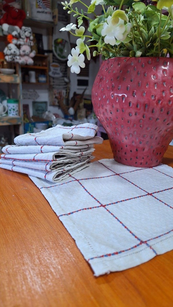 Producto - Juego de 6 servilletas de algodón - 0