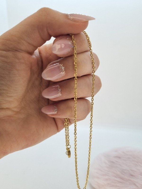 Producto - Cadena acero dorado yxx753 50cm