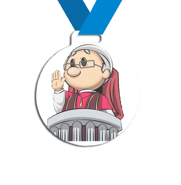 Producto - Medalla Plastica Personalizada visita Papa León XIV #18 - 4