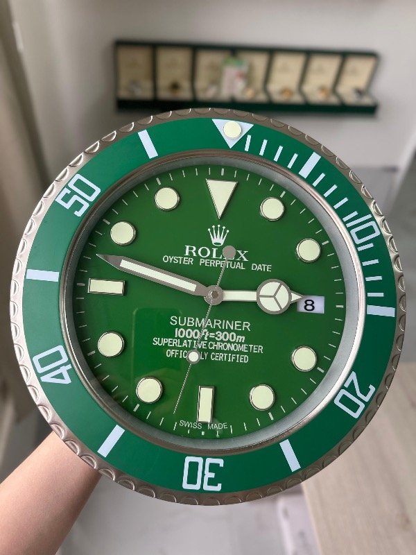 Producto - Reloj de Pared Rolex Submariner Green Automatico