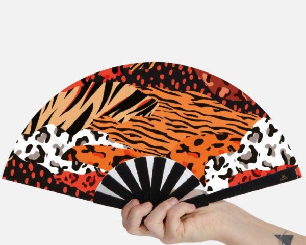 Producto - - PREVENTA - Abanico Pocket "Mix Animal Print " - Con accesorios
