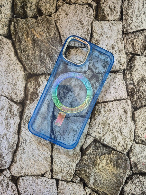 Producto - Funda tpu flexible magsafe color Iphone 14 azul