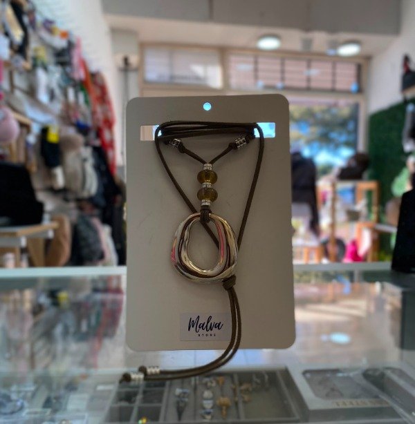Producto - Choker Gamuza con Cuencas