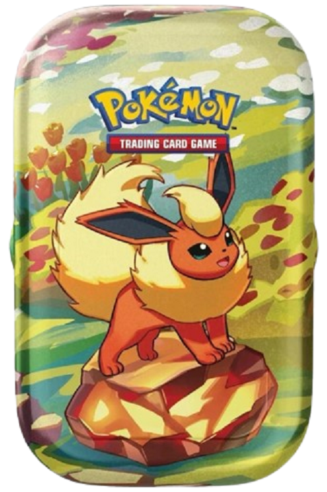 Producto - Pokemon TCG Prismatic Evolutions Mini Tin Flareon ESPAÑOL SELLADO
