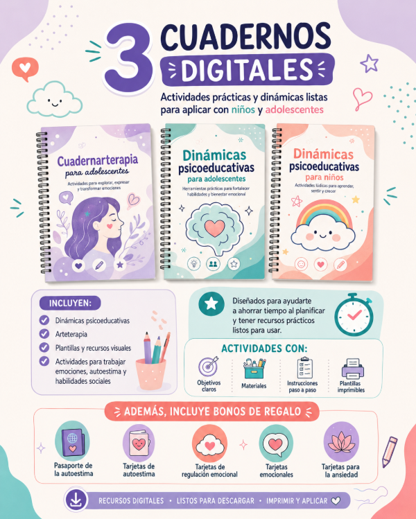 Producto - PACK CUADERNOS PSICOEDUCATIVOS