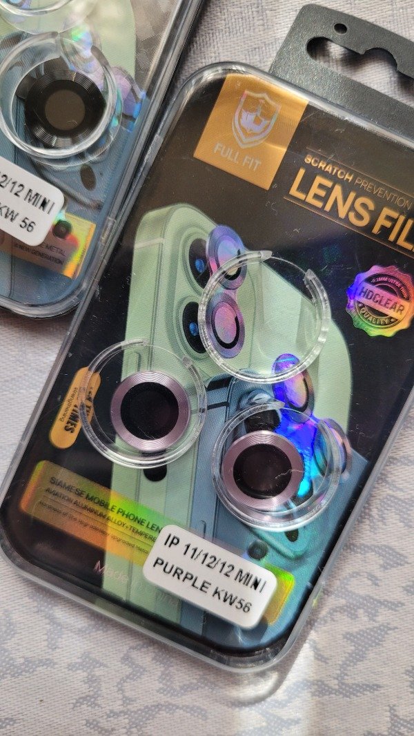 Producto - Iph 11 / iph 12 / iph 12 mini protector de camara lila liso