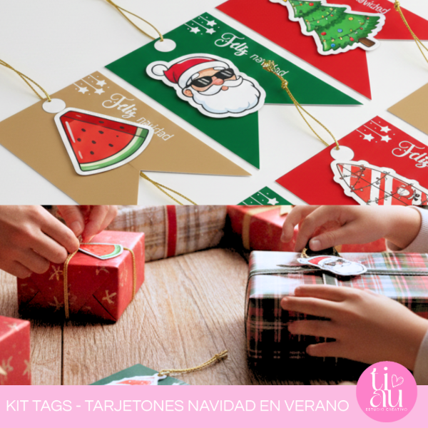 Producto - TAG + TARJETONES NAVIDAD EN VERANO