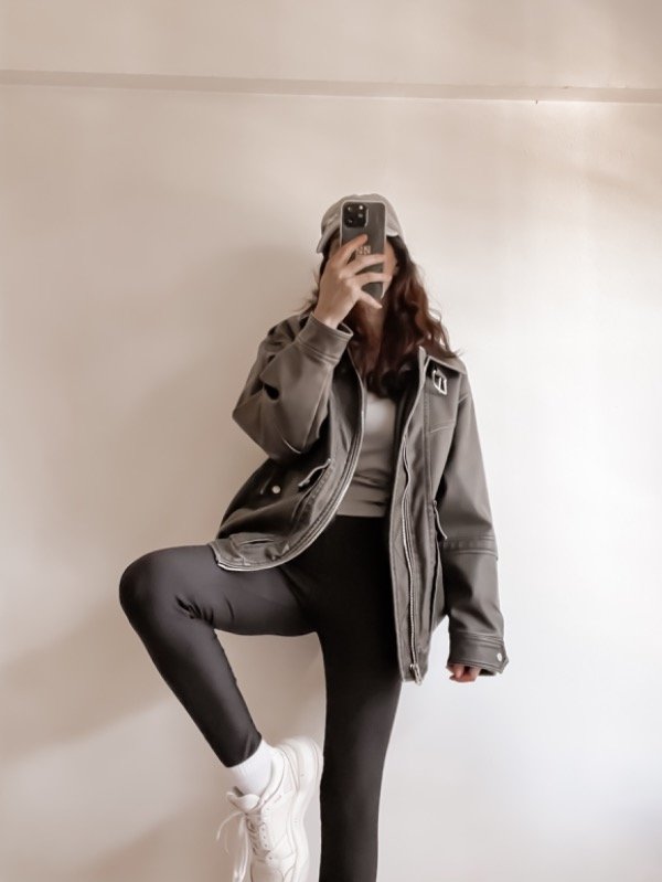 Producto - campera AVIADORA VINTAGE GRIS