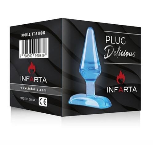 Producto - MINI PLUG ANAL 6CM BLUE - AZUL - INFARTA