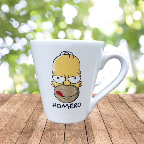 Producto - Taza de cerámica cónica Homero Simpson