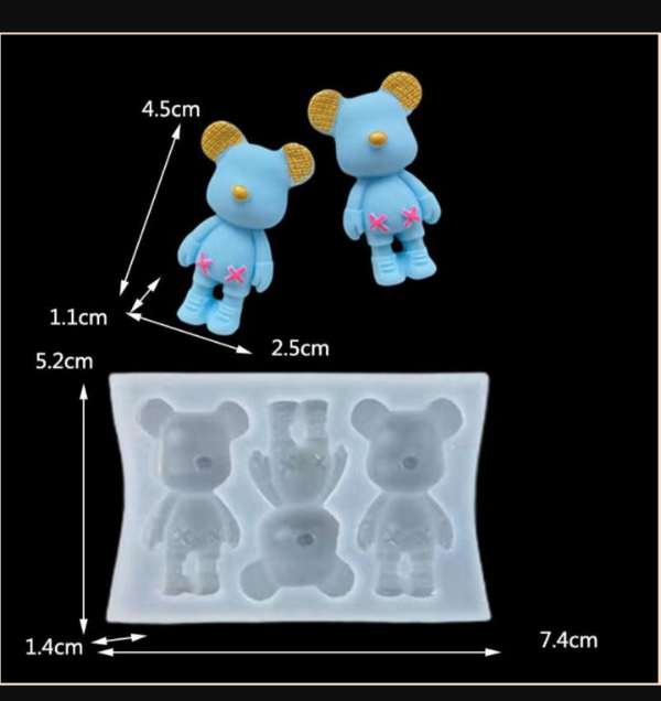 Producto - Molde oso por 3 a