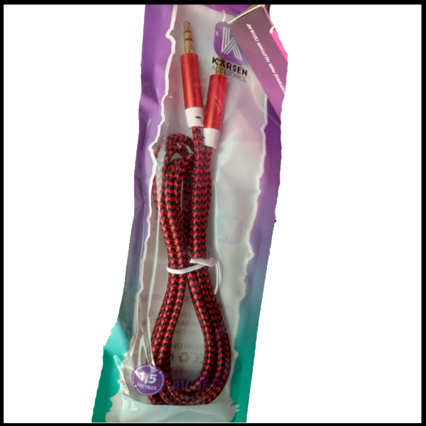 Producto - Cable Auxiliar 1.5M ficha plug 3.5