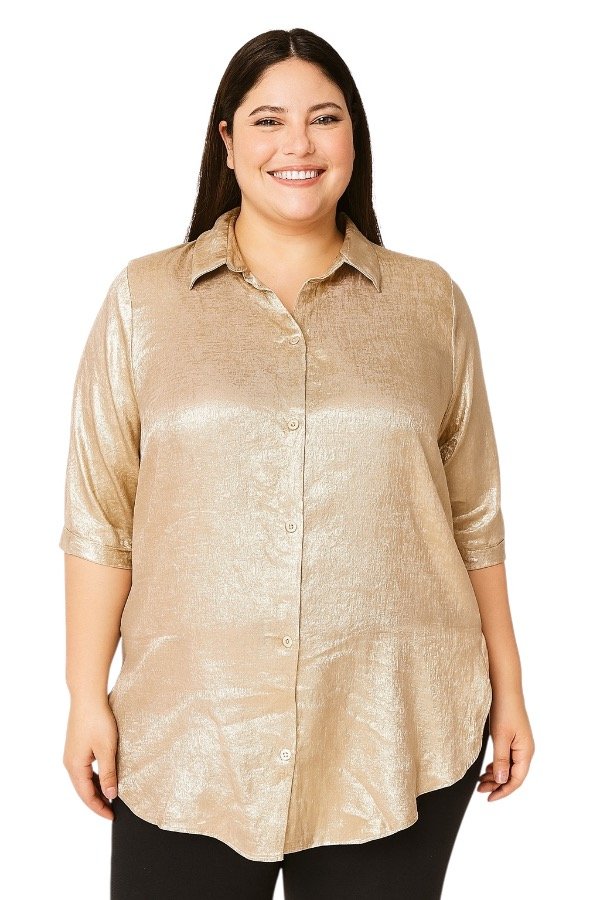 Producto - Art 42 Camisa de Foil Satín de Vestir