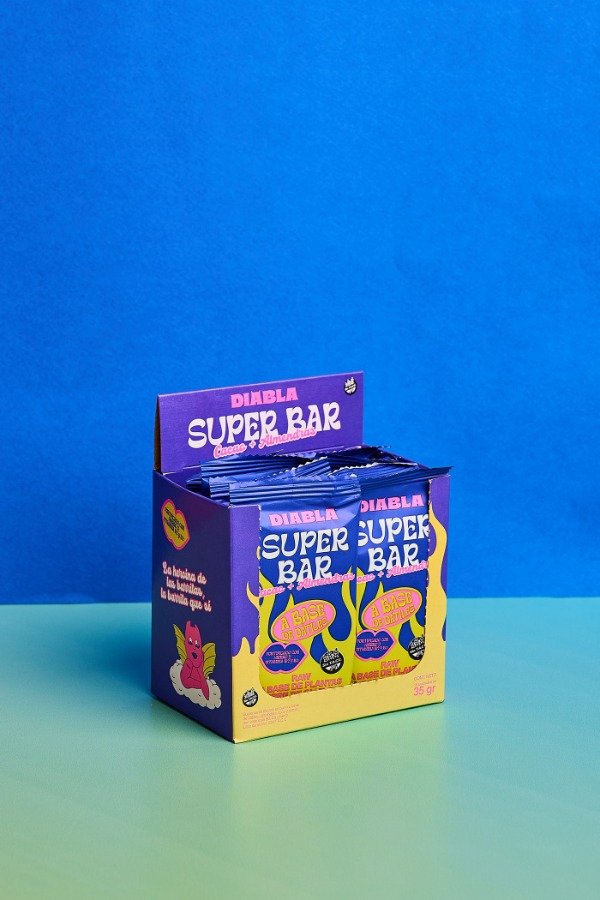 Producto - Superbar Cacao y Almendras estuche x 10u x 35g DIABLA
