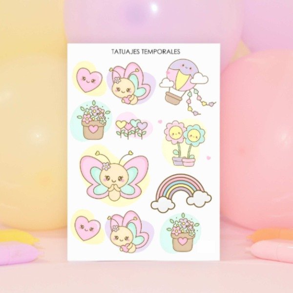 Producto - Tatuajes Temporales "Mariposas Sweet"