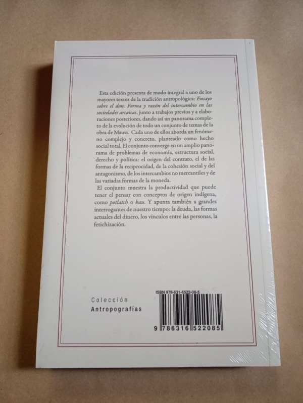 Producto - Ensayo sobre el don - Marcel Mauss - Las Cuarenta - 1