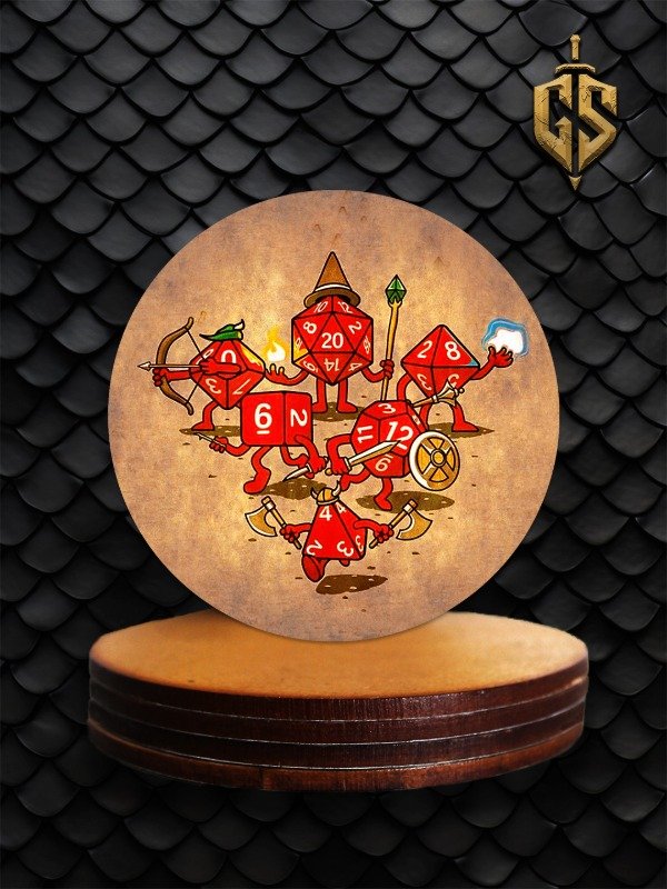 Producto - Posavasos Dados Heroes