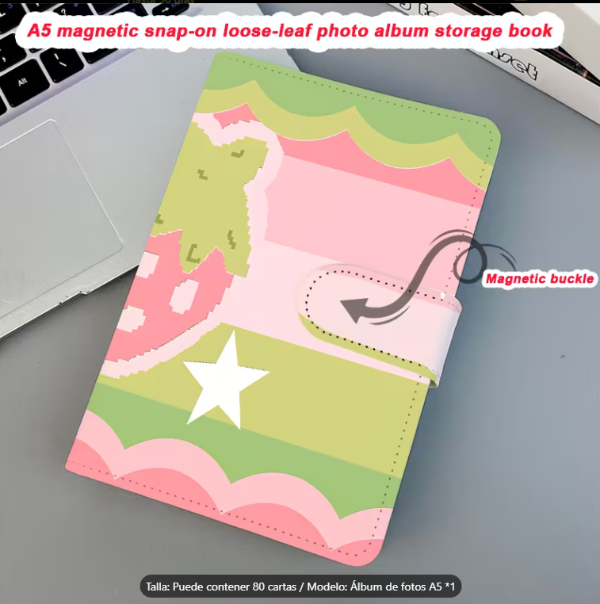 Producto - Binder A5 Frutilla SIN FOLIOS