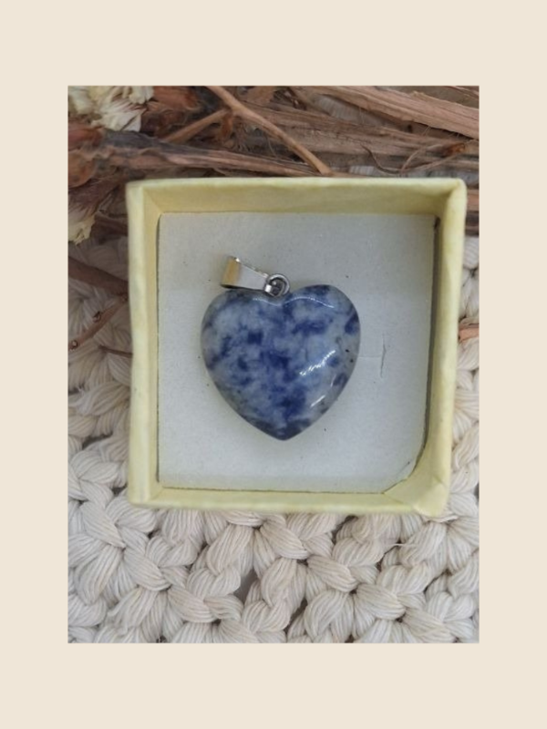 Producto - Dije corazón sodalita