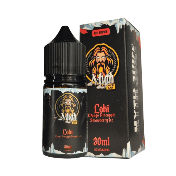 Producto - (NIC SALT) MYTH - 50MG - LOKI, MANGO PINEAPPLE STRAWBERRY ICE