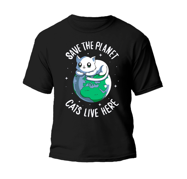 Producto - Remera Save The Planet Cats Live Here