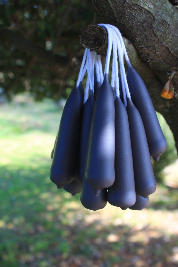 Producto - Par velas violeta oscuro