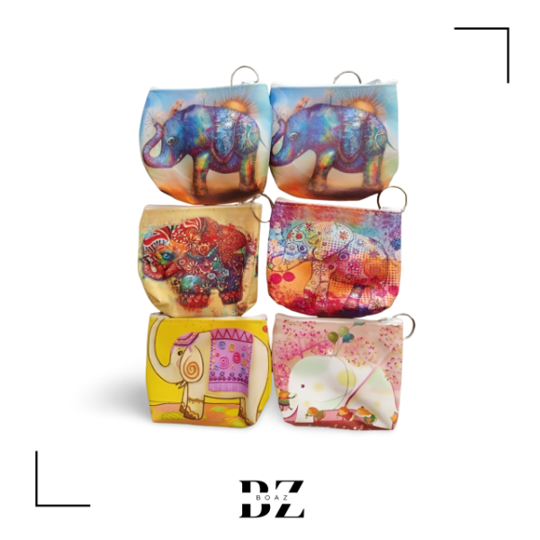Producto - MONEDERO X 12 DIBUJO ELEFANTE 1257-5