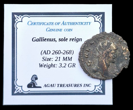 Producto - Galieno Antoniano (260-268 d.C) / Aeqvitas avg / Certificado