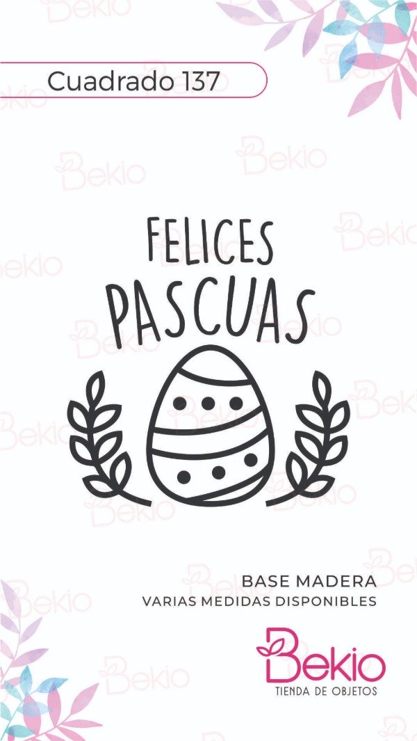 Producto - Sello Cuadrado 137 - Pascuas