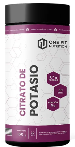 Producto - Citrato de Potasio One Fit Nutrition 150g 30 Servicios