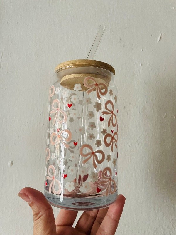 Producto - vaso de vidrio coquete