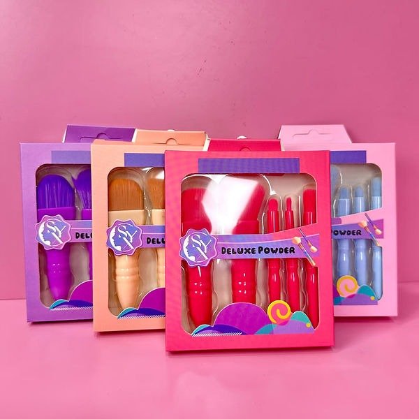 Producto - SET DE BROCHA PARA MAQUILLAJE X5 UNIDADES DELUXE POWER