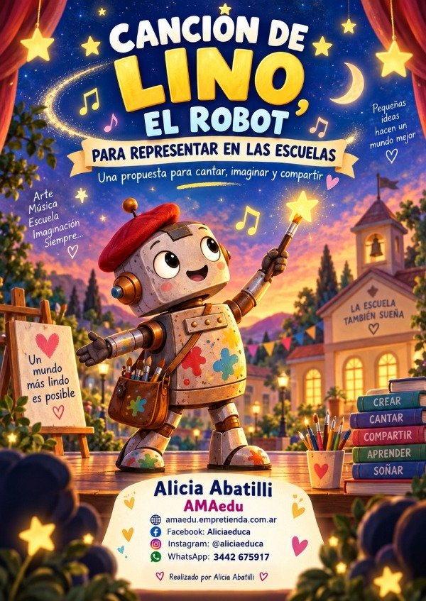 Producto - CANCIÓN DE LINO, EL ROBOT (Material Gratuito)