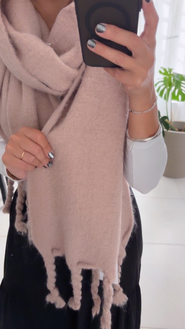 Producto - Bufandon nube beige